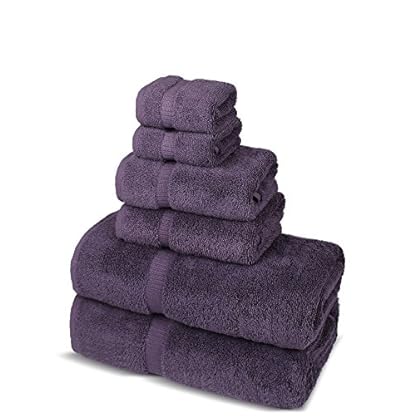 Chakir Turkish Linens Luxuriöses 6-teiliges Handtuch-Set aus türkischer Baumwolle in Spa- und Hotelqualität (2 x Badetücher, 2 x Handtücher, 2 x Waschlappen) – Bild 3