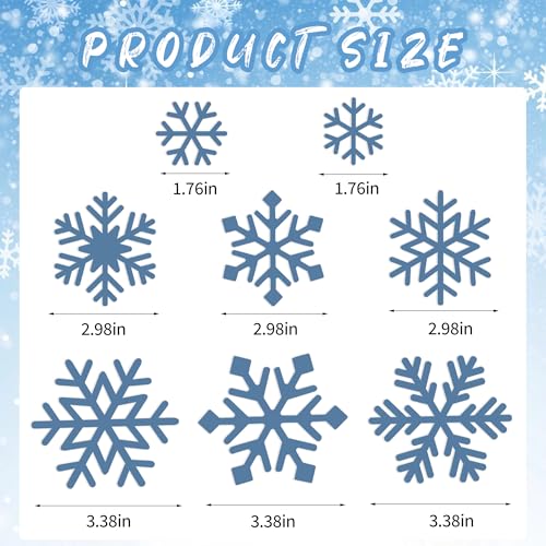 Flocon de neige en papier bleu et blanc : solution gain de temps pour décoration d'affichage - 4