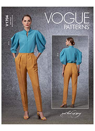 Vogue Patterns V1704B5 - Patrones de costura para camiseta y pantalón de mujer (tallas 38-40-40)