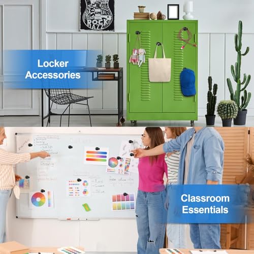 Image of VONT Mini Fridge Neodymium Magnets with a Storage Box Cone Handle for Kitchen Magnetic Board Whiteboard Notice Board and Office (1)