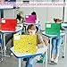 Crtiin 24 Pcs Desk Dividers for Students Privacy Folders Standard School Cardboard Board Desk Dividers for Classroom Teacher Supplies School Testing Student Reduces Distractions(Vibrant Color)
