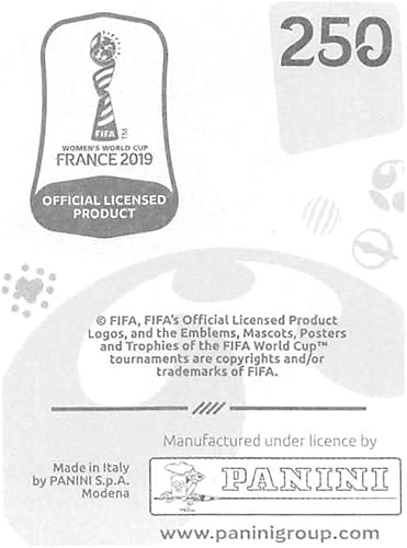 Miniatura 2 de 2019 Panini FIFA Women's World Cup France Album Stickers (Individual Sticker Only) Soccer #250 Trudi Carter Jamaica 2 Inch by 2 12 Inch Collectible