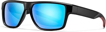 SUNGAIT Polarized Square Sunglasses for Men Outdoor Sun Glasses Goggles UV400 Driving Fishing Running