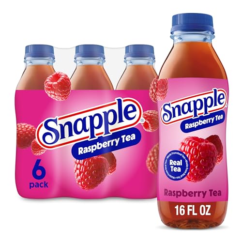 Image of Snapple Raspberry Tea, 16 fl oz recycled plastic bottle, 6 pack