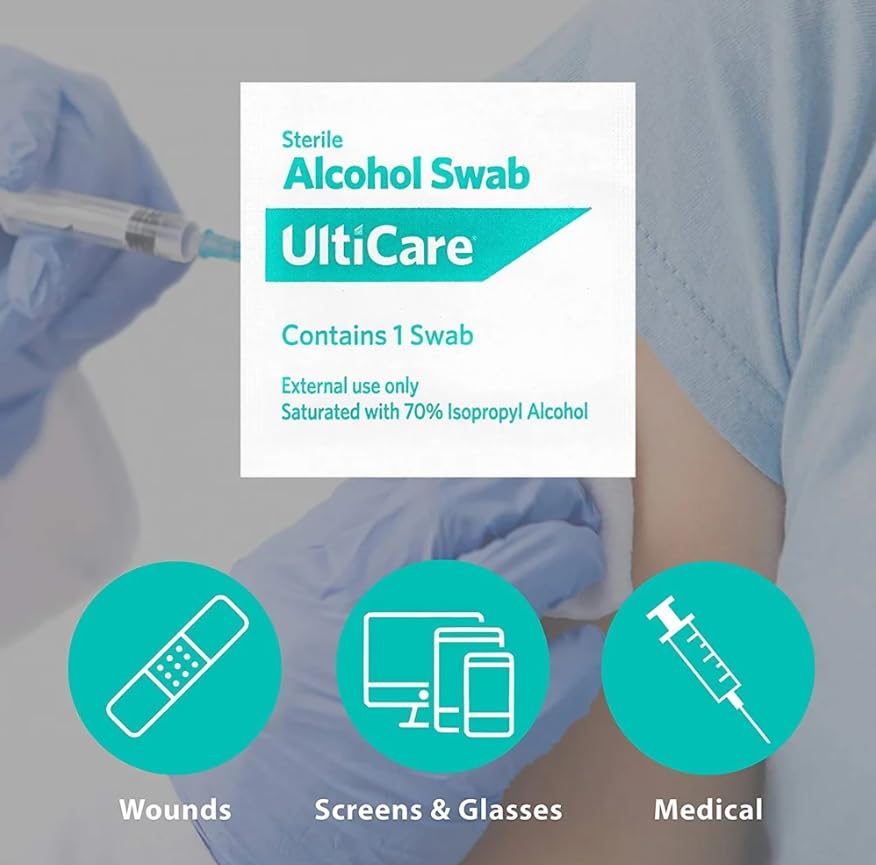 UltiCare Sterile Alcohol Swabs - 100 ct, Pack of 4