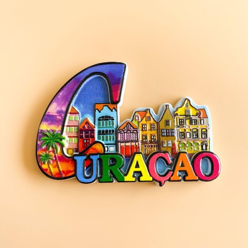 Iman decorativo de resina multicolor Curaçao