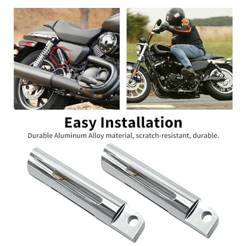 Repose-pieds de moto custom coupe CNC argent pour passionnés de route