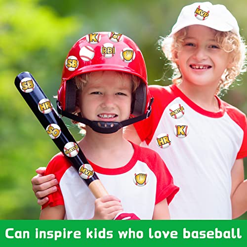 375 Pcs Softball Helmet Decals Award Self Adhesive Baseball Helmet Stickers Softball Baseball Decals Accessories for Girls Boys Women Men(White)