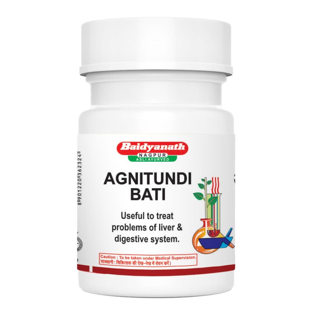Agnitundi Bati – 80 Tablets (Pack of 3) | Ayurvedic Supplement for Liver & Digestive System