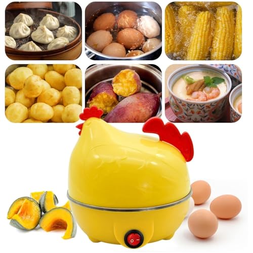 WHATWELL Chicken Shaped Electric Egg Cooker – Quick and Easy Egg Boiling, Ideal for Breakfast (1 Pc)