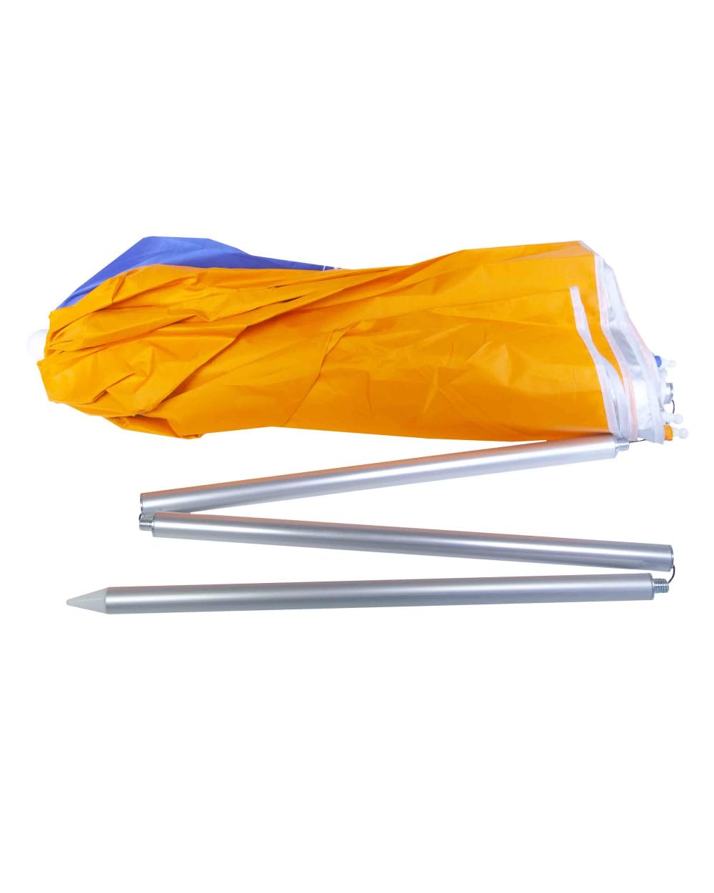 SUN & SURF Ombrellone compatto 180 cm pieghevole UPF 50+ UV manico arrotolabile 60 cm sacchetto incluso. Super resistente, multicolore.