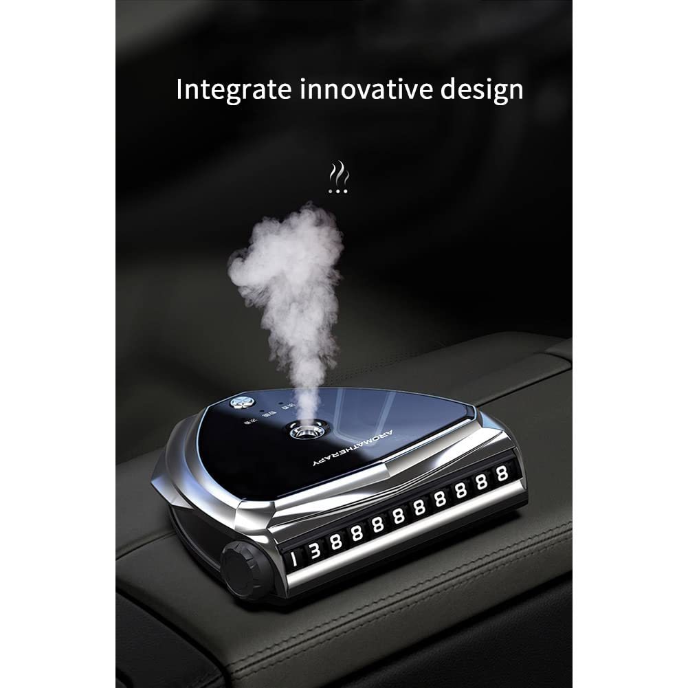 Diffusore Per Auto Per Olio Essenziale - Umidificatore Aromaterapia A Ultrasuoni - 3 Modalità Spray, Silenzioso, Batteria 300mAh