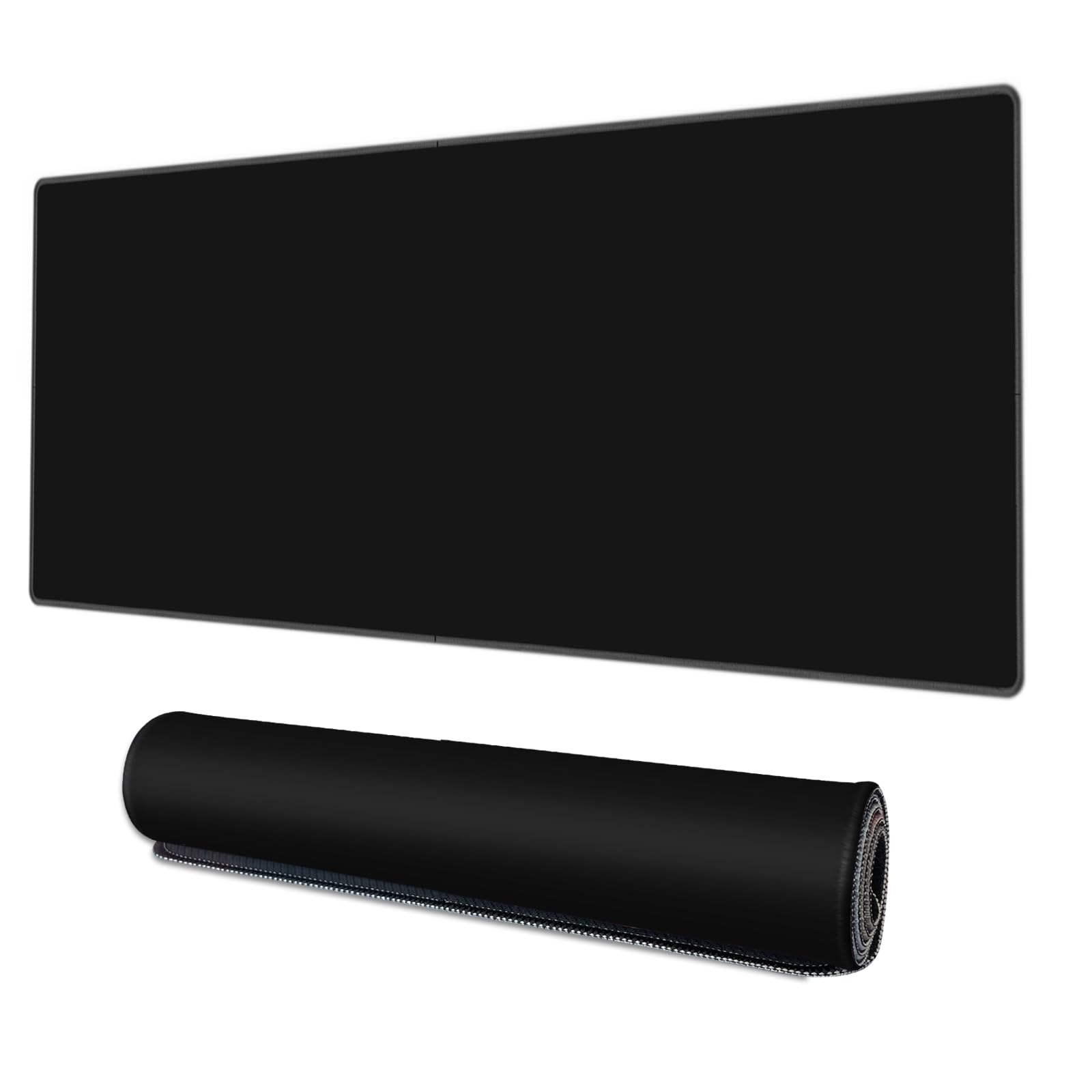 Galdas Gaming Mouse Pad XXL XL Large Mouse Pad Mat Long Extended Mousepad Desk Pad Non-Slip Rubber Mice Pads Stitched Edges Thin Pad(Black-31.5 * 11.8)