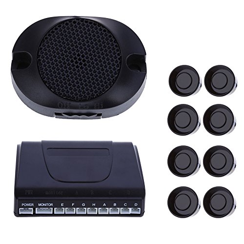 8 Sensors Car Parking Sensor Auto Reverse Rear Assistance Backup Park Radar Buzzer