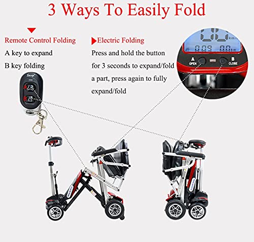 AnjaKD 4 Ruote Elettriche Pieghevole Mobilità
