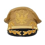 USA Army General Douglas MacArthur Authentic Uniform Khaki Hat with hand embroidered bullion decoration 58cm