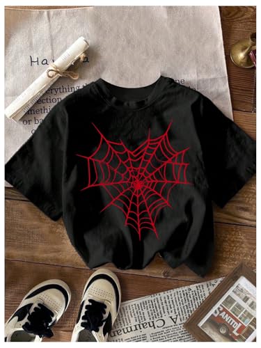 COZYEASE Girl's Graphic Print Short Sleeve Tee Crew Neck Summer T-Shirt Pack of 33