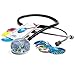 ADC - 655BK Adscope 655 VistaScope, Adult Lightweight Stethoscope with Interchangeable Designer Diaphragms,, Black