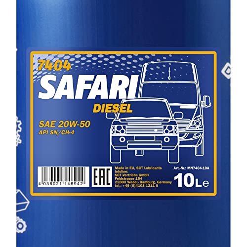 MANNOL Safari 20 W-50 API SL/CF olio motore, 10