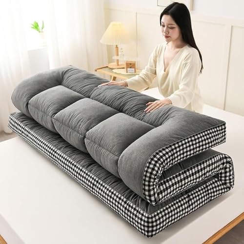 Colchón de futón japonés para suelo, grueso y suave, tapete para sofá cama, cómodo tapete para dormir en el suelo para uso doméstico y exterior