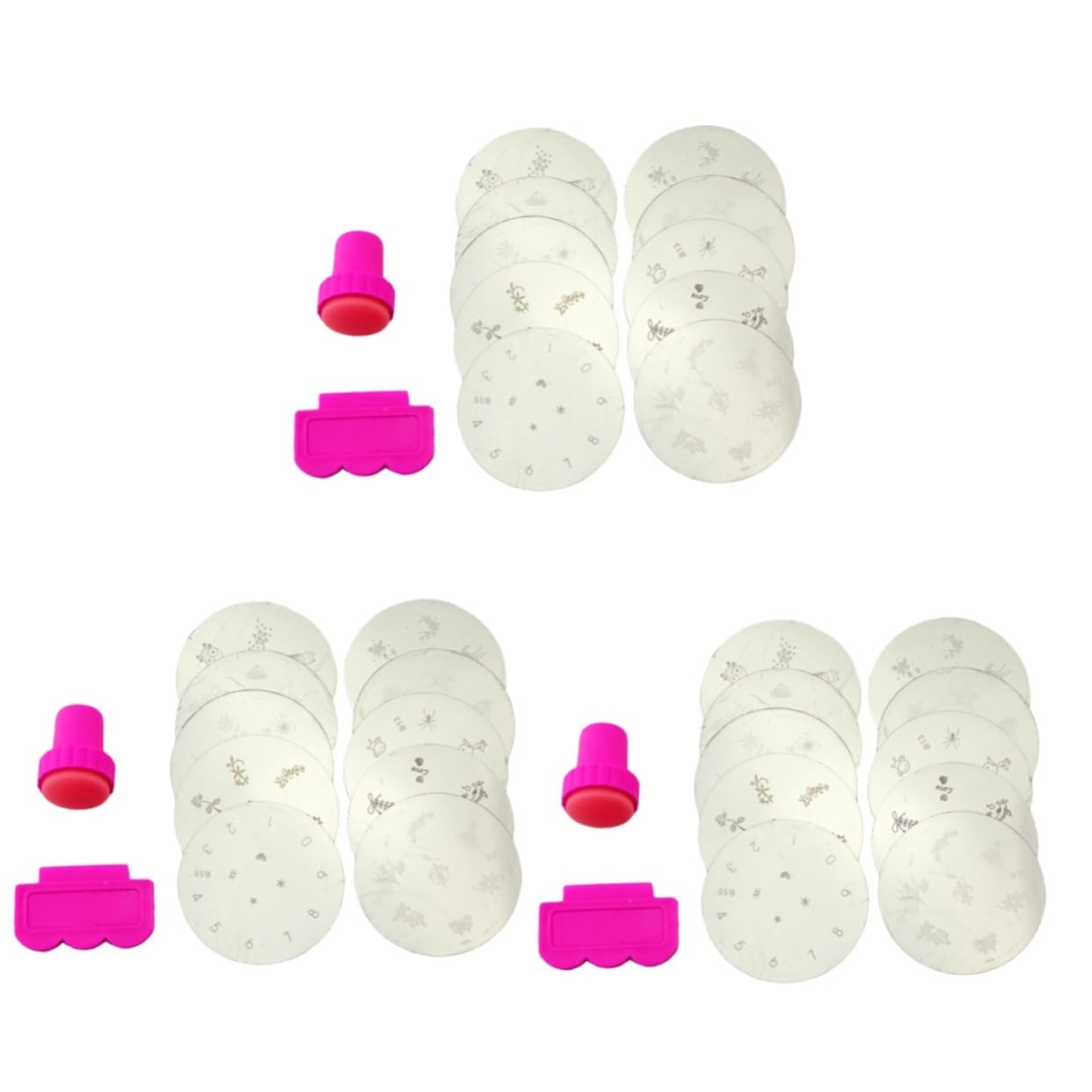 Mipcase 30pezzi Piastre Per Stamping Unghie Kit Completo Per Nail Art Con Stamper e Raschietto Design Unici Per Manicure Fai Te Compatte e Materiali Di Qualità