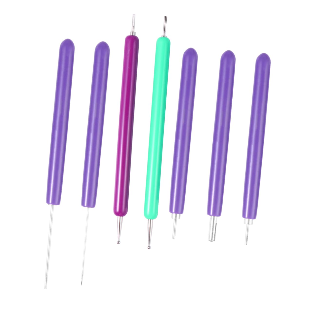 ERINGOGO 21 Pcs 1 DIY Paper Quilling Kit 7 Sizes Rolling Pen Slotted Quilling Tool Random