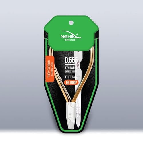 10 PCS - Nghia - Hard Steel Cuticle Nipper D.555