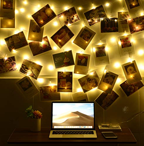 LED Photo Clip String Lights - 33ft - 100 Fairy String Lights