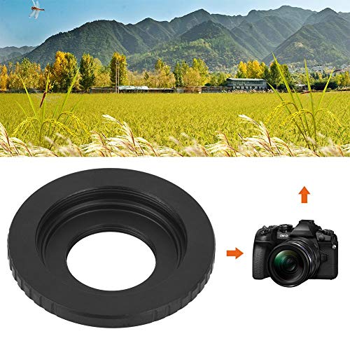 Bewinner Lens Converter,Metal Manual Focus Lens Adapter Ring for M42 Screw C Mount Lens to Fit for M4/3 Camera,Precise Thread Ensures Firm Connection Between Lens and Camera Body - Image 2