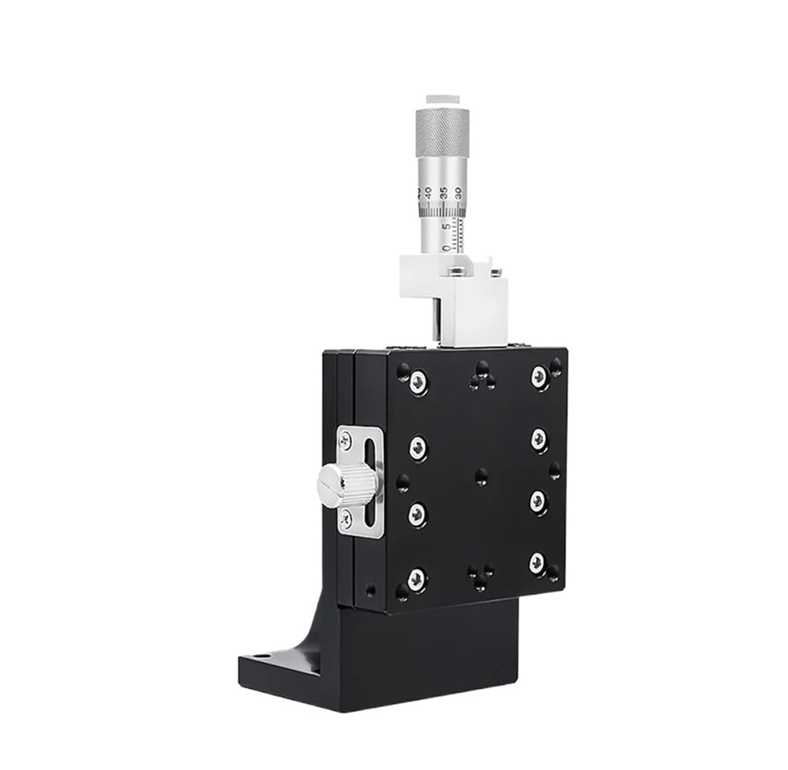 MYXJGNAIY Manual Displacement Vertical-Lift Fine Tuning Platform, LV60-C2, Z Axis 60 * 60mm, Cross Roller Guide Linear Stage Sliding