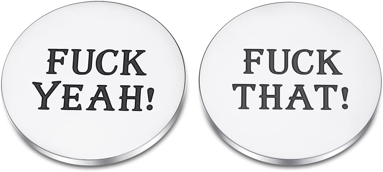 CJ&M Decision Coin - Adult Flip Coin, Funny Present, Valentine's Day & Christmas Gifts, Stocking Filler