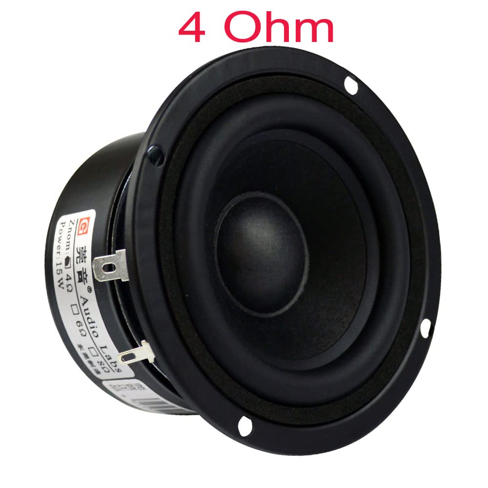 JINGERL 2PCS HiFi Full Range Frequency Speaker Tweeter HiFi Audio Monitor Home Theater Raw Speaker Driver Set 3 Inch (Color : Orange)