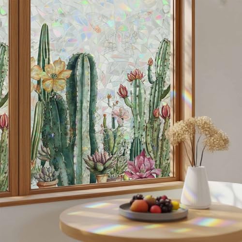 Vinilo decorativo protección ventana arcoíris 18x39 pulg miniatura 4