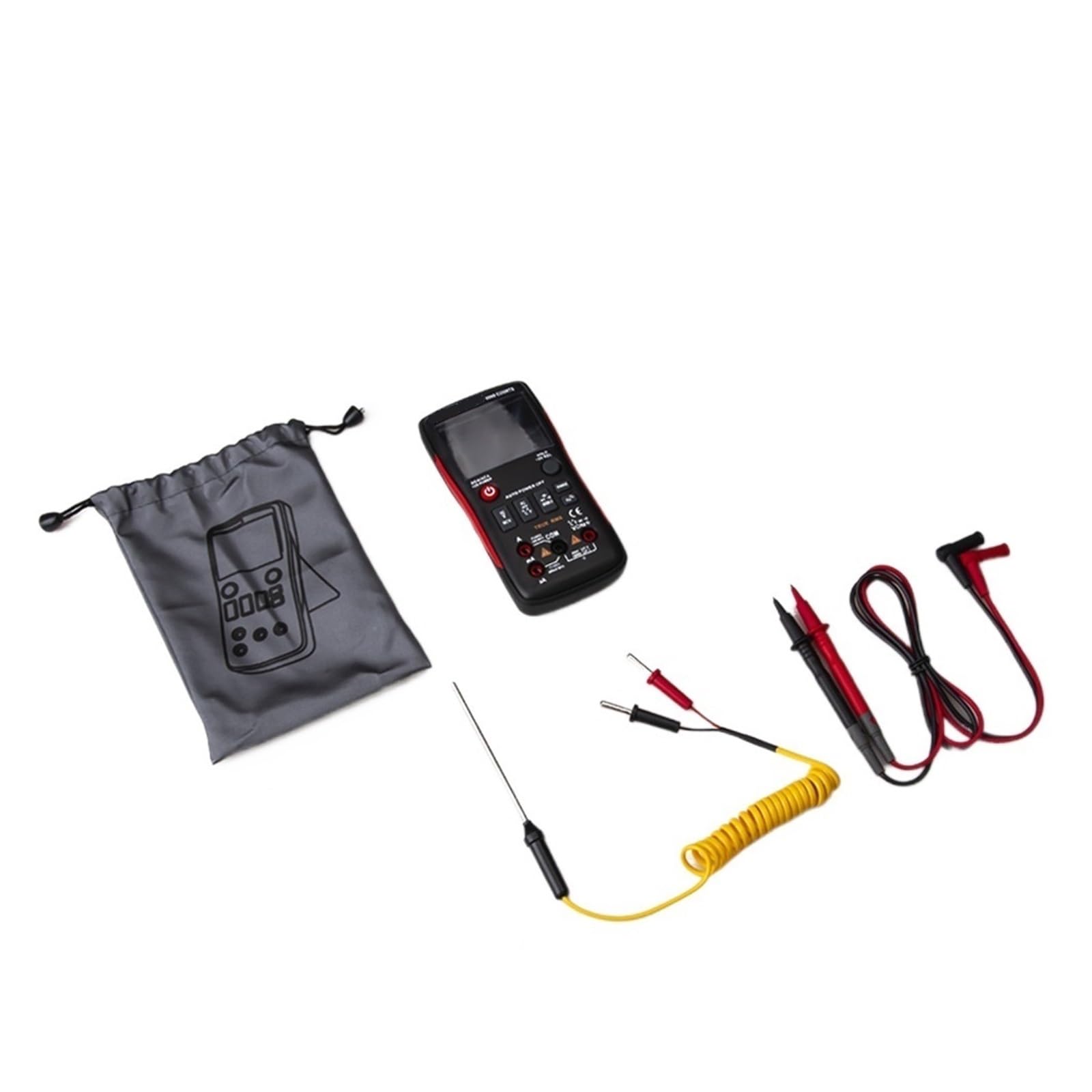 Multimetr Cyfrowy 102A Auto Zakres EBTN LCD DC AC Woltomierz Amperomierz Kondensator Prądu Ohm Temp NCV Tester Szybko Dokładnie Łatwy Odczyt(A)