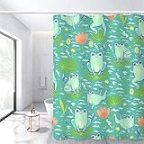 【Wasserdicht und schnell trocknend】 Der Duschvorhang besteht aus wasserdichten Materialien, die effektiv Wasser abweisen und resistent gegen Feuchtigkeit und Schimmel sind. Er hält Ihren Badezimmerboden trocken und verhindert Wasserschäden. Darüber hinaus ist er so konzipiert, dass er schnell trocknet, wodurch das Risiko verringert wird unangenehme Gerüche