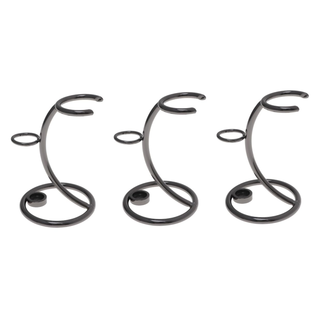 NOLITOY 3pcs Stainless Steel Razor Rack Men's Body Shavers for Beard Razor Holder for Shaving Brush Stand
