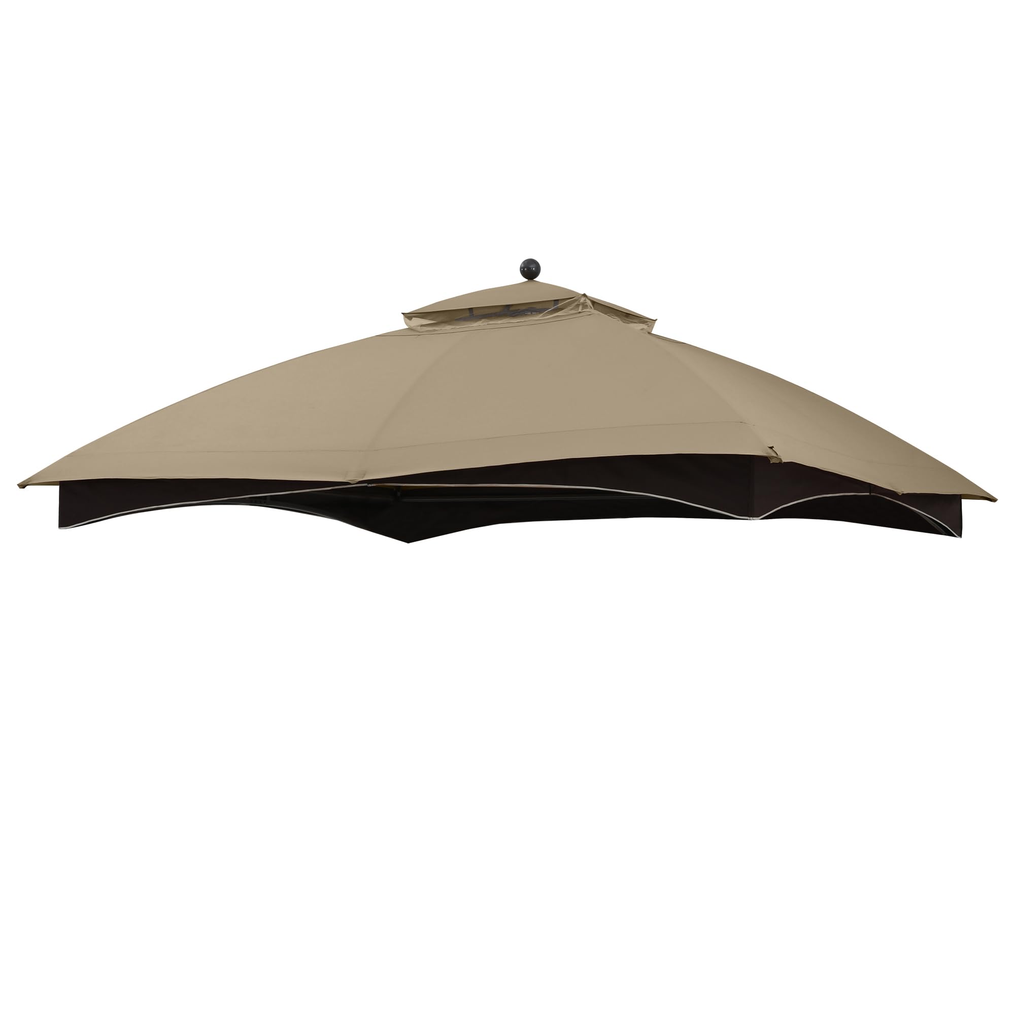 MASTERCANOPY Replacement Canopy Top for Lowe's Allen Roth 10x12 Gazebo #GF-12S004B-1 (Khaki Plaid)