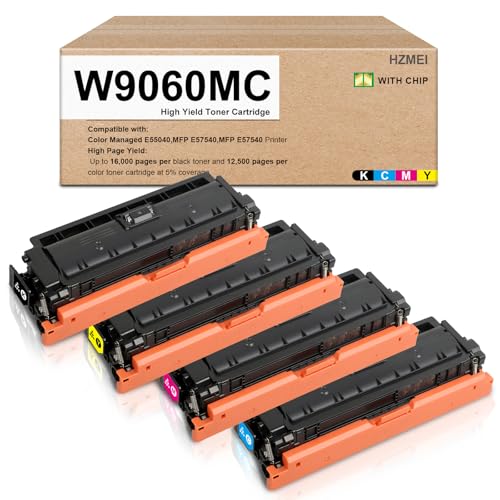 Kit toner W9060 W9060MC reconditionné pour réparer les défauts d'impression sur HP E55040DW E57540