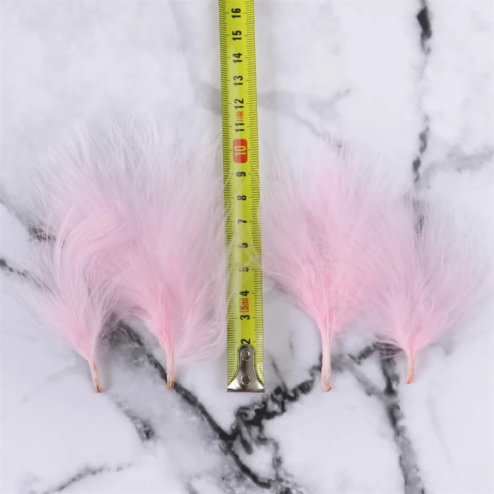 2 Yards 50g Light Pink Fluffy Marabou Feather