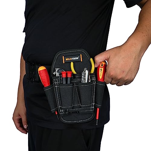 Image of Small Tool Pouch with Belt Clip,Small Tool Holder Pouch, Min Work Organizer Tool Holster and Knife Holder