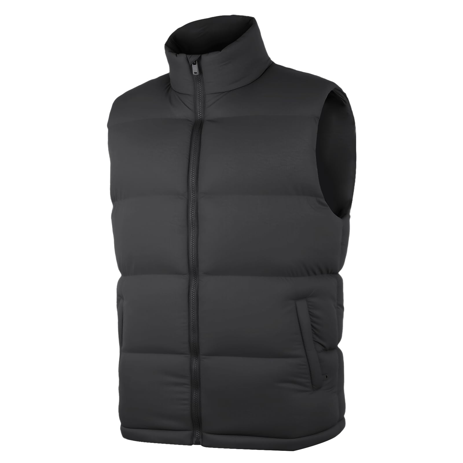LHHMZ Chaleco para hombre al aire libre Chaqueta ligera sin mangas, Chalecos ultraligeros Chaqueta con cuello alto