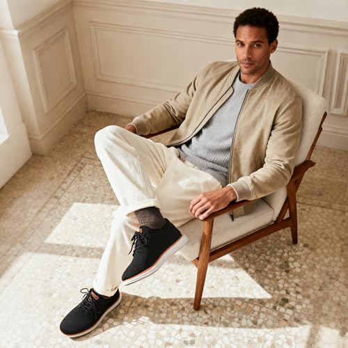 Bruno Marc Mens KnitFlex Breeze Mesh Sneakers Oxfords Lace Up Lightweight Casual Walking Shoes