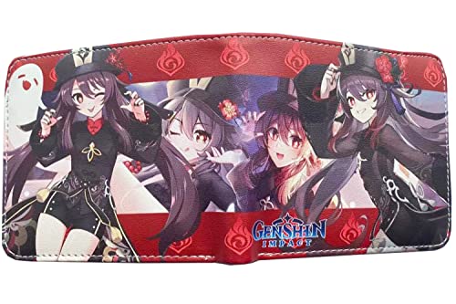 retsamradassaT Genshin PU Impact Leather Wallet - Hu Tao