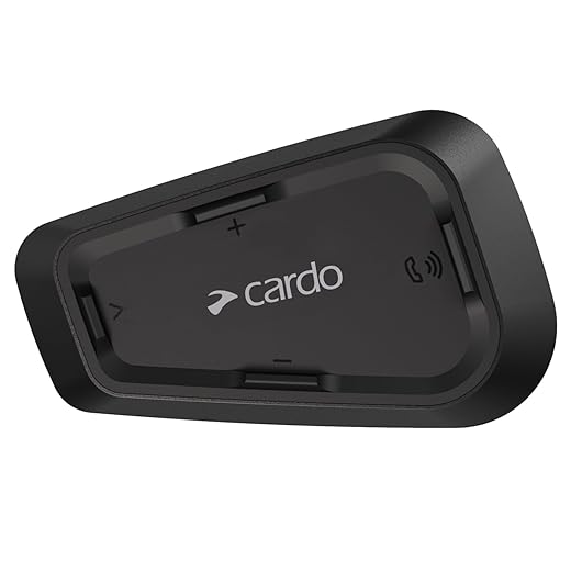 Cardo Systems Spirit Motorcycle Bluetooth Communication Headset - Black, Single Pack