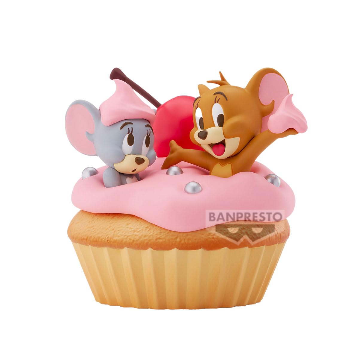 Banpresto Tom and Jerry Action Figure, Big Soft Vinyl, Sweet Cupcake 11 cm, Multicolor BP29162P, Collectible Figure