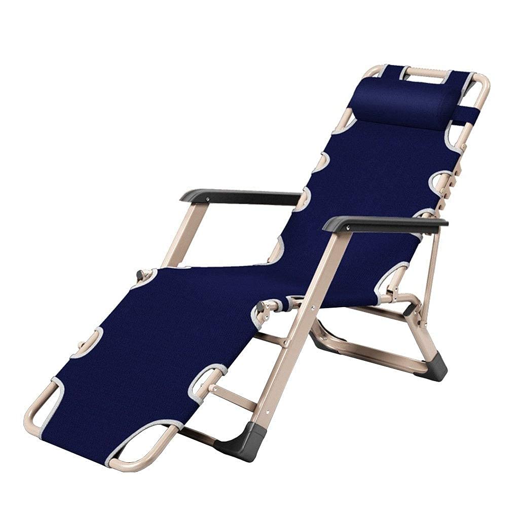 Chaise robuste à gravité zéro avec structure en acier et assise large