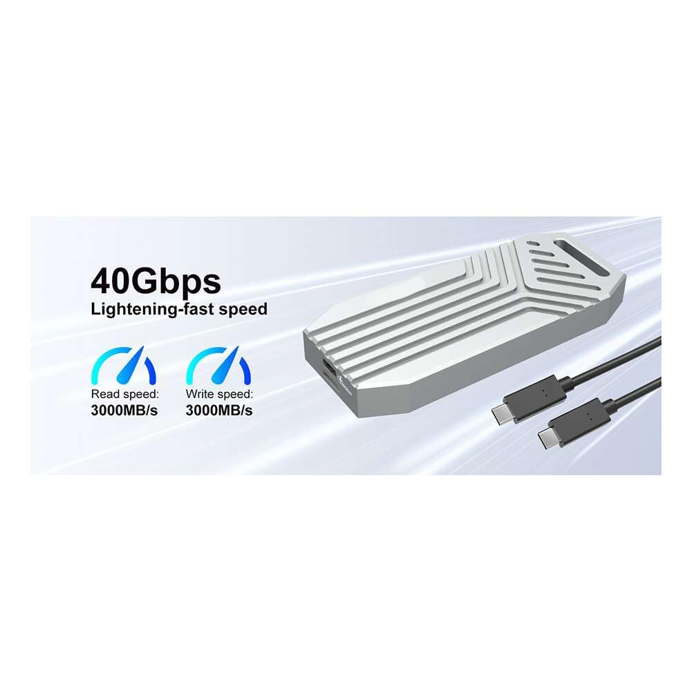 ISTOVO 40Gbps M.2 NVMe SSD Obudowa USB4 C Zewnętrzna Przenośna Obudowa M2 NVMe z Aluminium Wsparcie Thunderbolt4 Bez Narzędzi