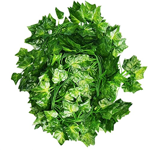 12 Pack Artificial Ivy Garland 84 Ft Fake Ivy Garland Decorations Ivy leaves Fake Vine Green Leaves Fake Plants Vine Hanging Plant for Room, Wall,Garden, Party,Wedding decor - Image 3