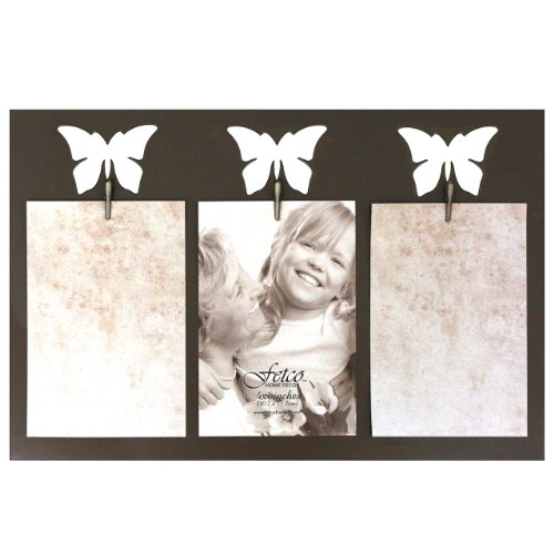 Fetco Home Decor Mirage Pierced Photo Frame, Butterflies