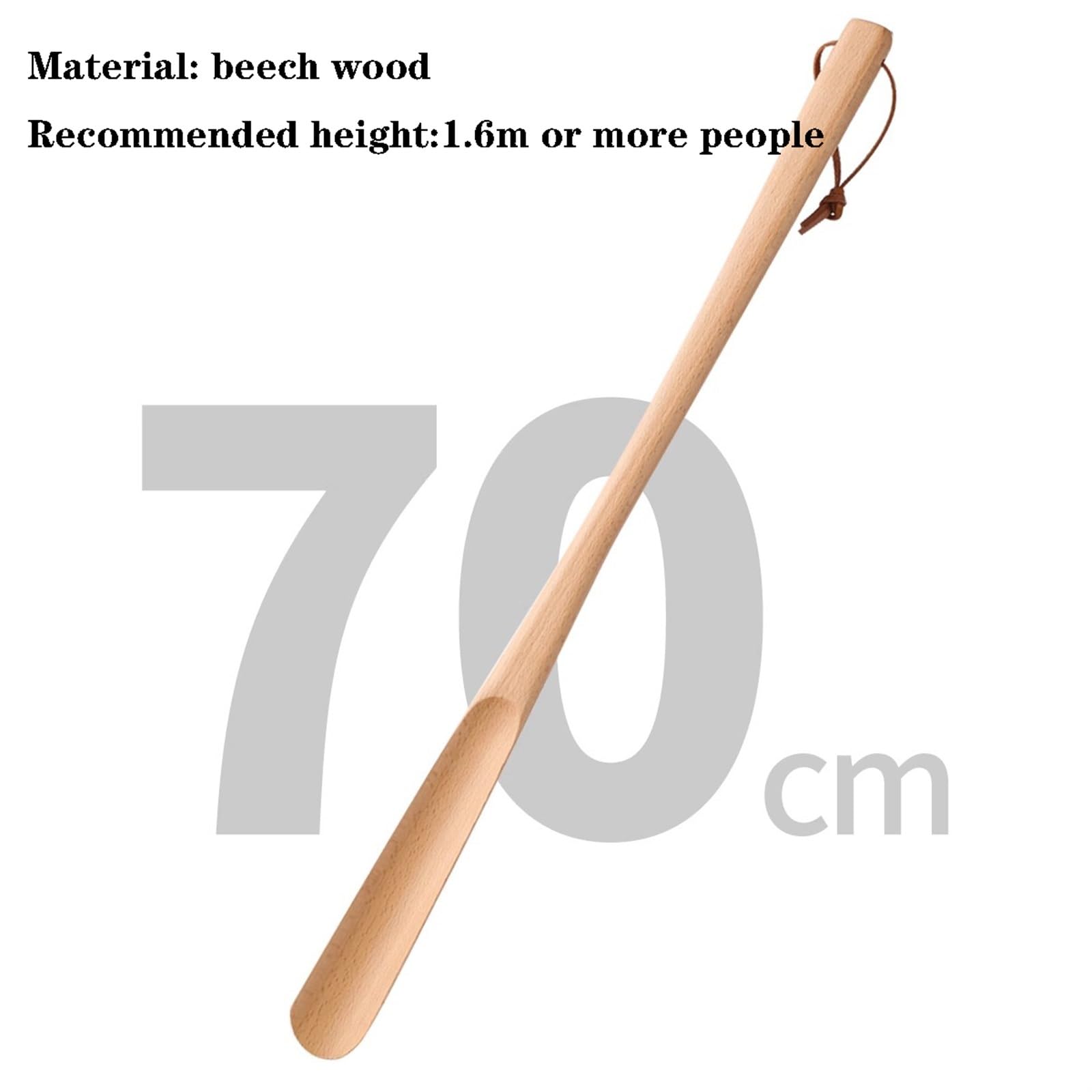 Calzadores auxiliares fáciles de Usar de 28 Pulgadas, Calzador con Mango Largo, Madera, cucharas auxiliares for Zapatos Perezosos, for Hombres, Mujeres, niños, Embarazo